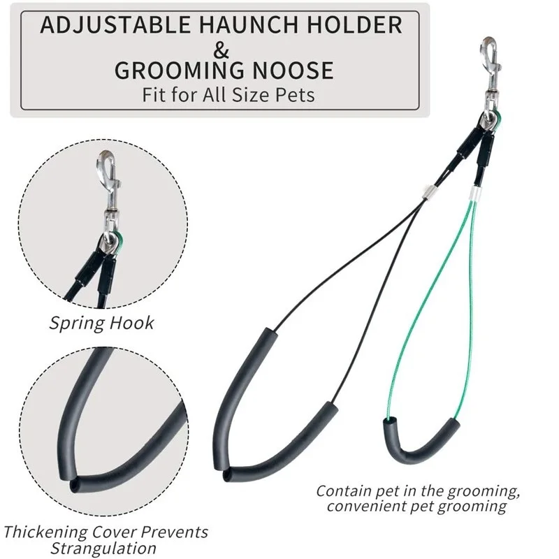 Hot Sale Height Adjustable Foldable Pet Grooming Arm Dog Grooming Loop Noose With Clamp