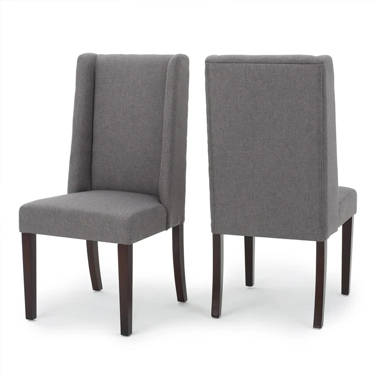 U.S. warehouse stock Modern fabric dining room Furniture upholstered wingback  dining chair