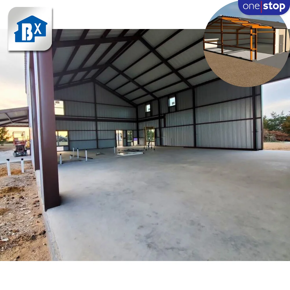 ONE-STOP Service 20x40 / 40x60 /50x100 Metal Building - Steel Structure 1000 Square Meter Warehouse Barn Building Prefabricated
