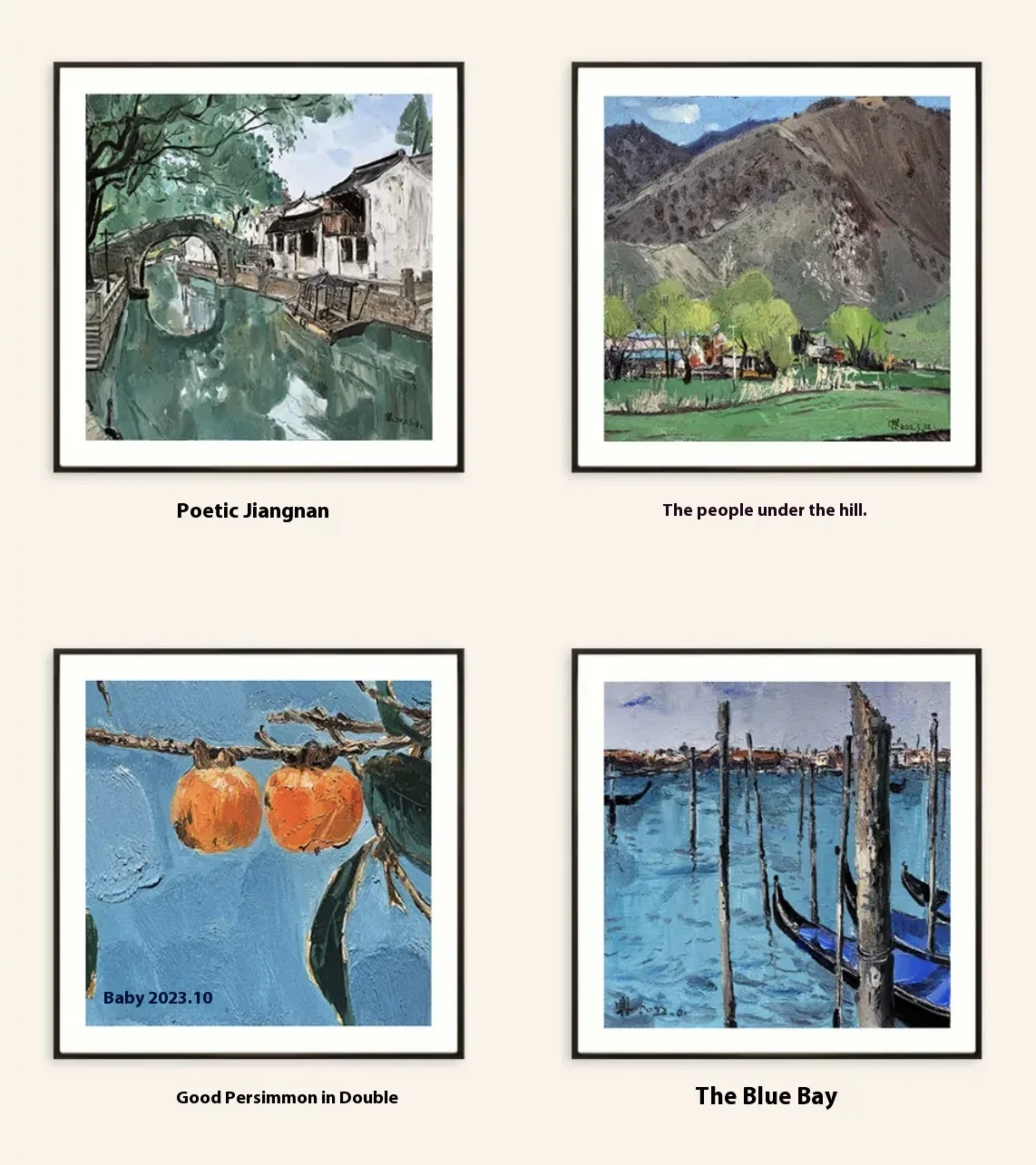 BigImage Unique Chinese Artist Deng Dian Limited Signature Micro-Print Landscape Hanging Painting Living Room Bedroom Metal