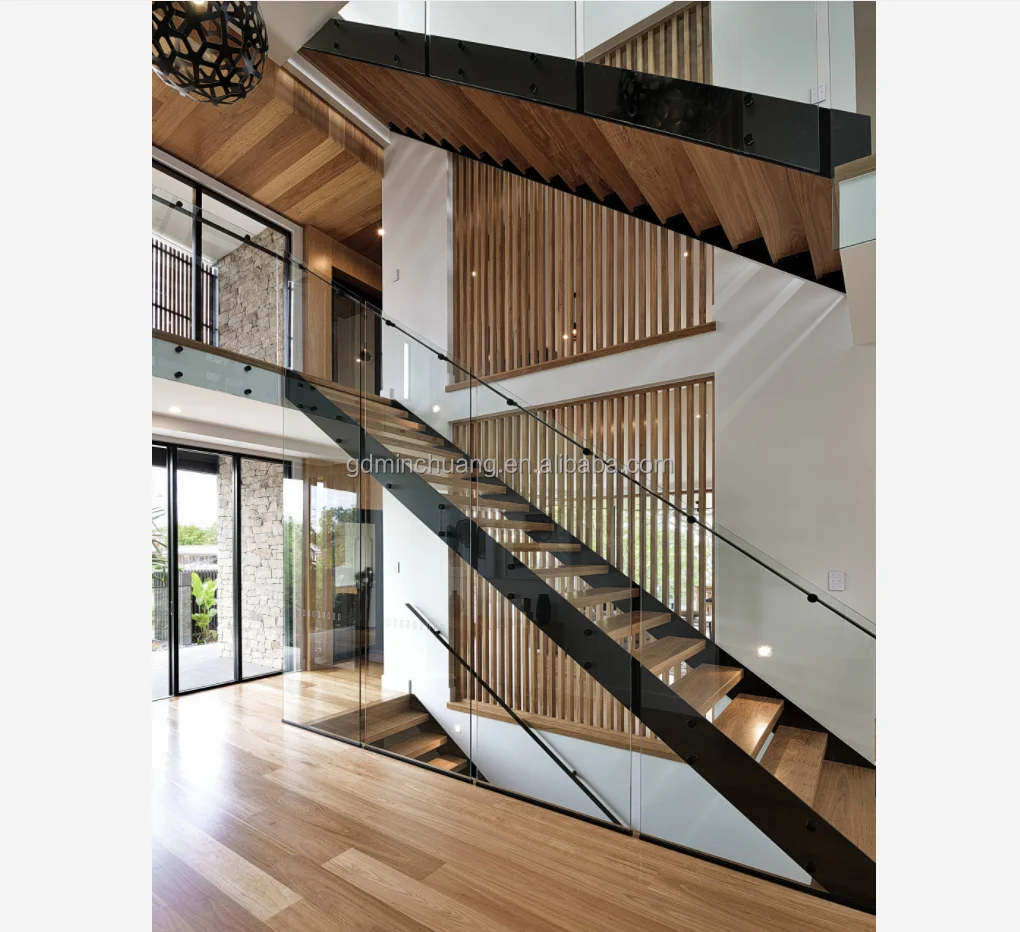 Temporary Indoor Wood Staircase Handrail Stair Railing Fence Security Handrail