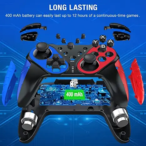 Wireless Gamepad for Nintend Switch Pro Game Controller Dual Vibration Joystick for NS Switch Console Saitake Gamepad