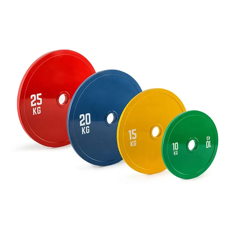 Gym Workout Fitness Weightlifting 10Kg Steel Bumper Plates Powerlifting Calibrated Weight Plate
