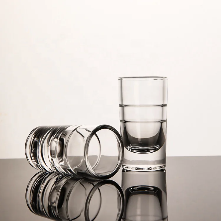 New Wholesale Products Chupito De Base Pesada Shot Glasses with Para Vodka Whisky Tequila