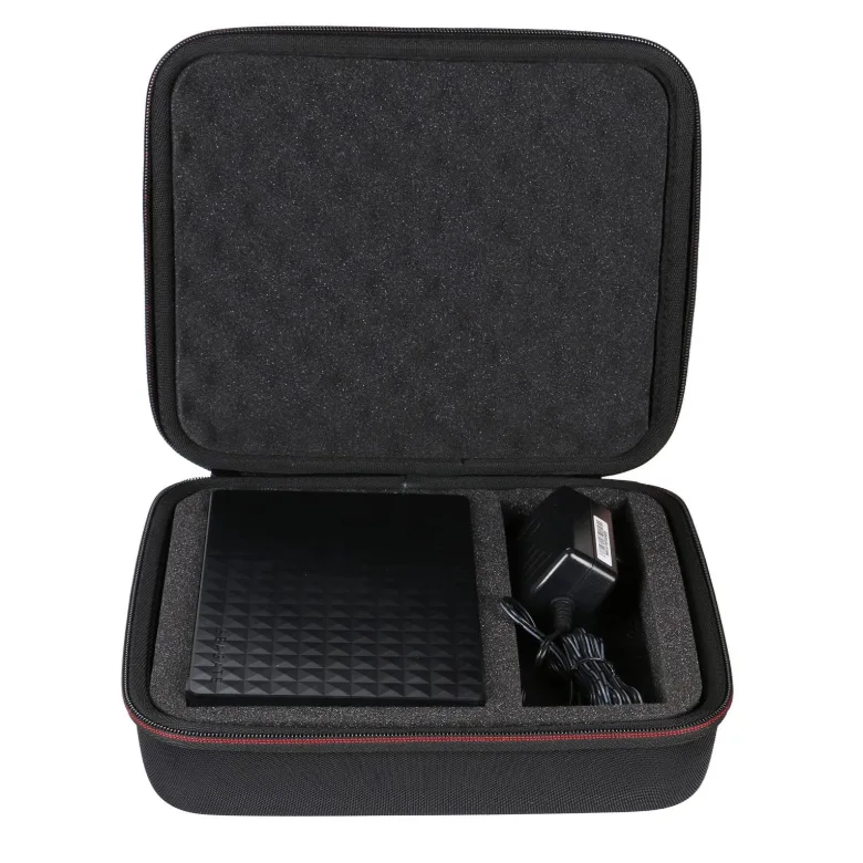 Hard eva Case for 2TB 3TB 4TB 5TB 8TB External Hard Drive USB 3.0 with Dense Foam. Fits USB Cable and Charger