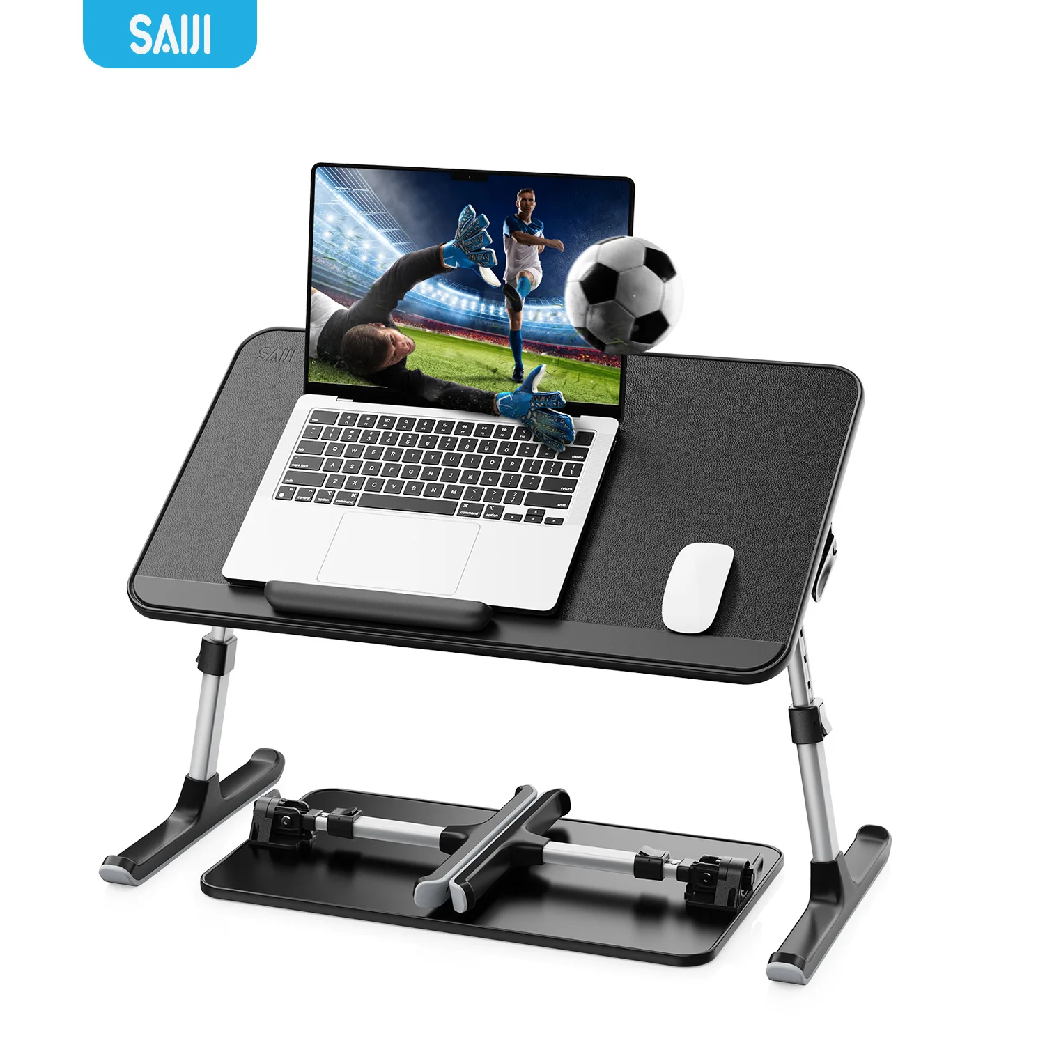 Заводские OEM офисные гаджеты складной деревянный стоячий стол регулируемая высота стоячий стол ПВХ кожаный стол для кровати