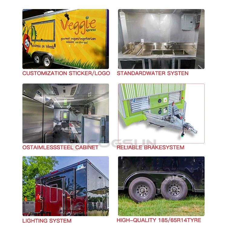Custom Sandwich Prep and Beverage Station for Street Food Vending Versatile Concession Truck