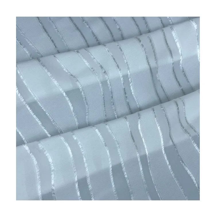 Silk Viscose Jacquard fabric Cutting Motti Clipped silk viscose  Fabric