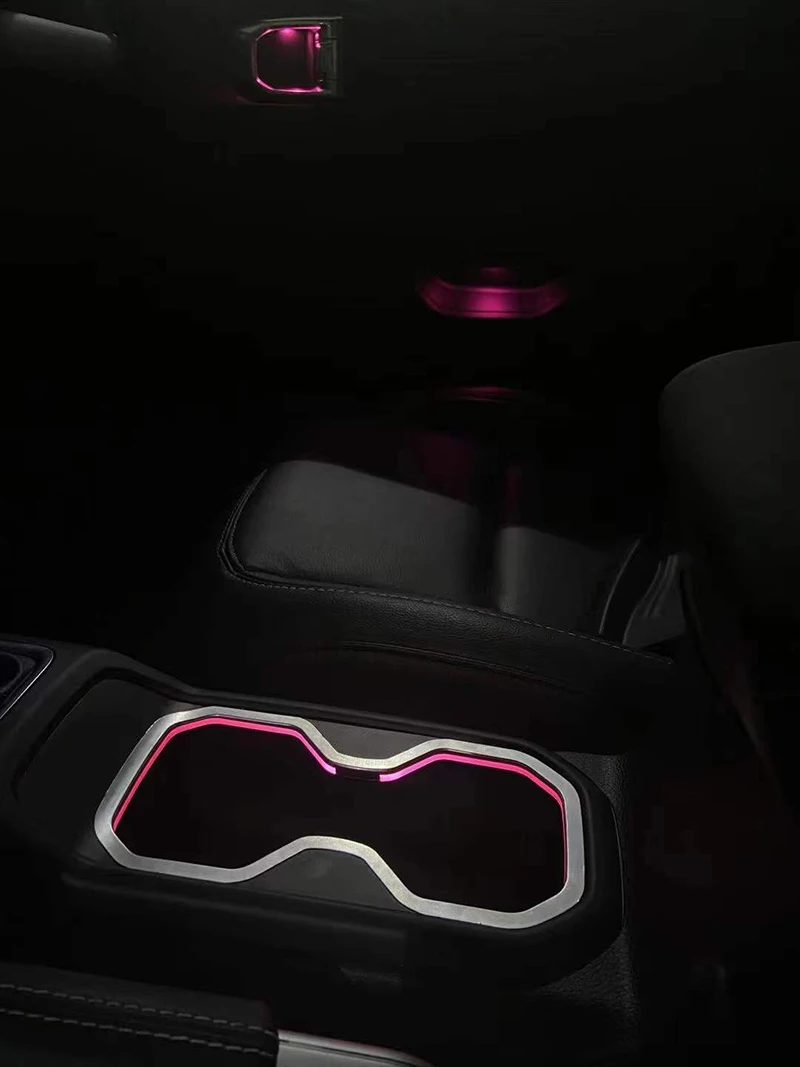 LED Ambient Light For jeep Wrangler JL 2018-2020 Turbine led air vent outlet inlet center console lamp front air condition vent