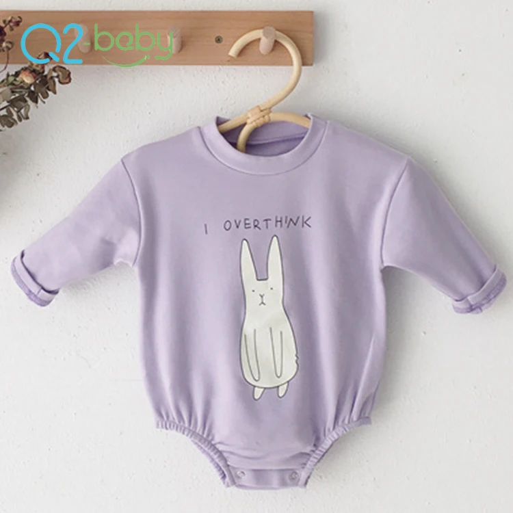 
Q2-baby Hot Selling Cotton Knitted Long Sleeve Newborn Baby Clothes Boy Girl Rompers 