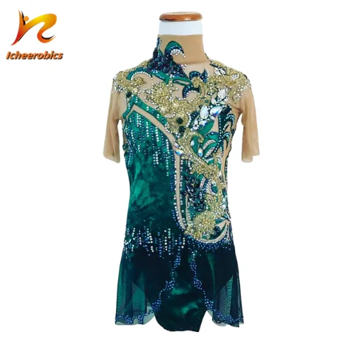 Icheerobics Custom High Quality Women Clothes Gymnastics Leotards Children Sexy Girl Dance Wear