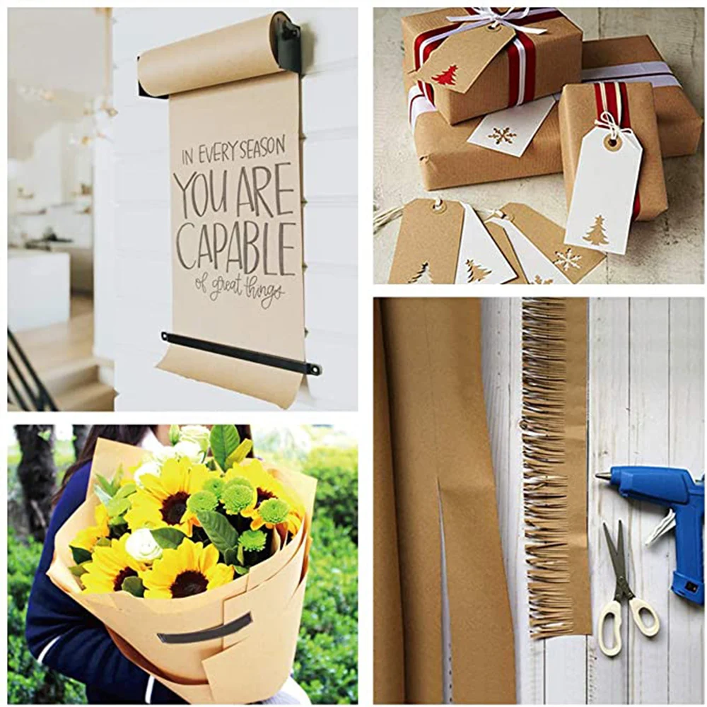 2022 New Arrival  Brown Ribbed Kraft Paper Big Roll Wrapping Recycled Paper Roll