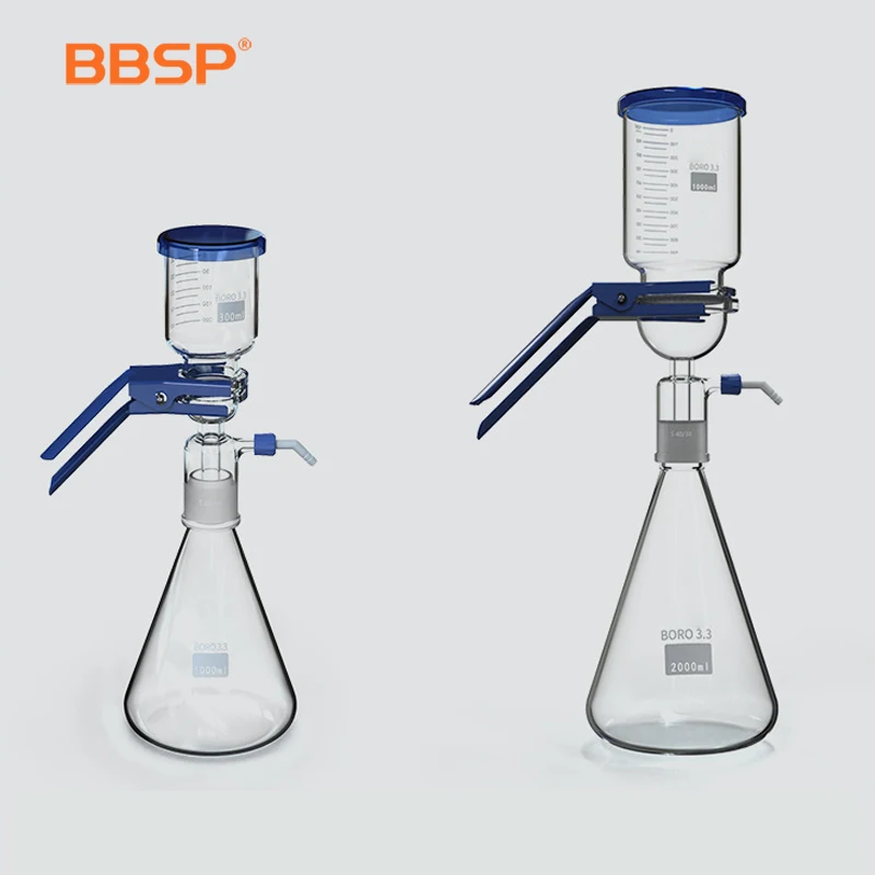 Laboratory Vacuum Filtration HPLC mobile phase All Glass Holder Unit Solvent Filtration Apparatus Filter System