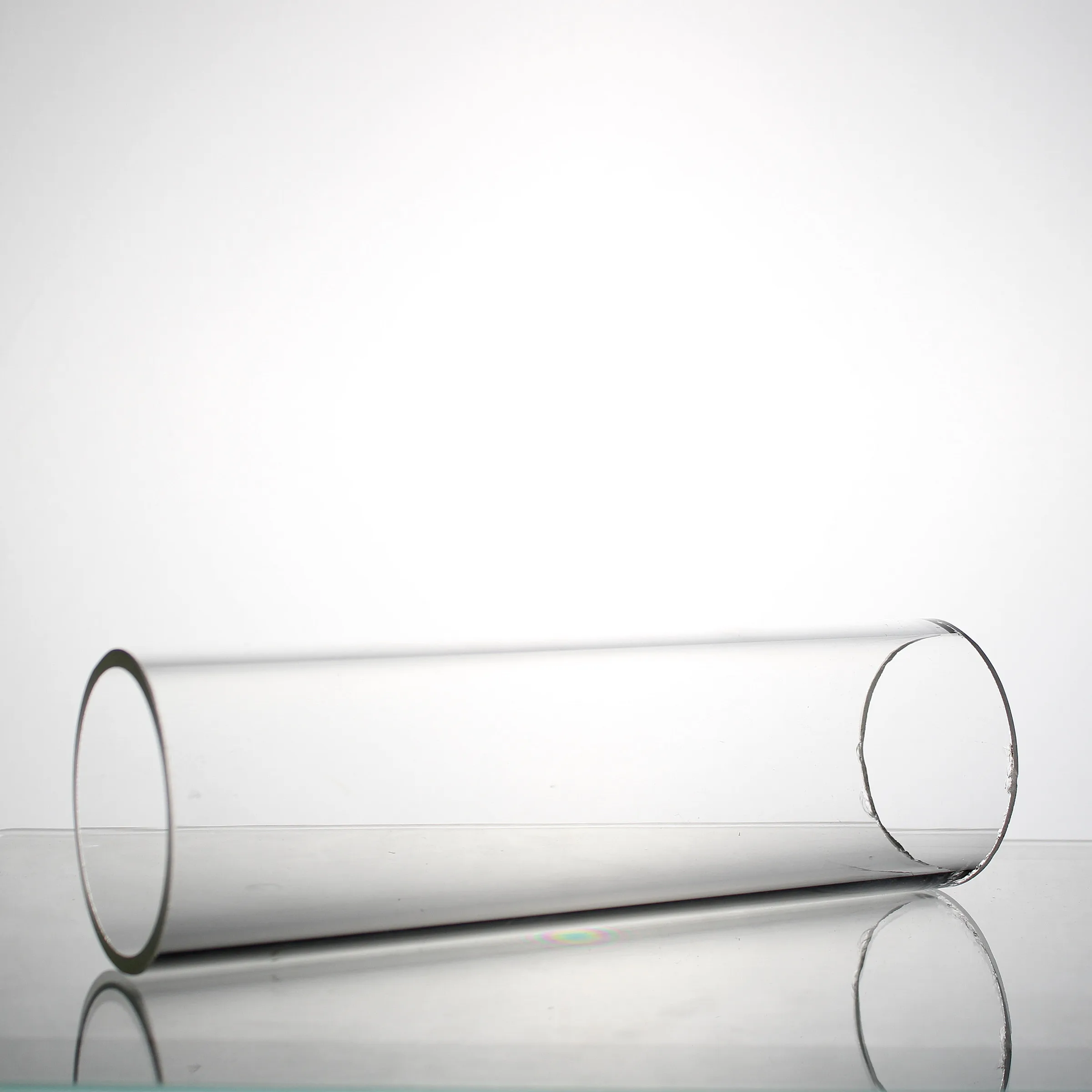 Factory low price heat resistant clear borosilicate 3.3 glass tubing cylinder quartz transparent glass tube for blowing