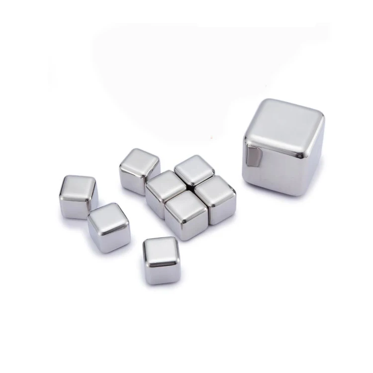 Beeman Reusable Chilling Whiskey Stones Stainless Ice Cube Chilling Rocks