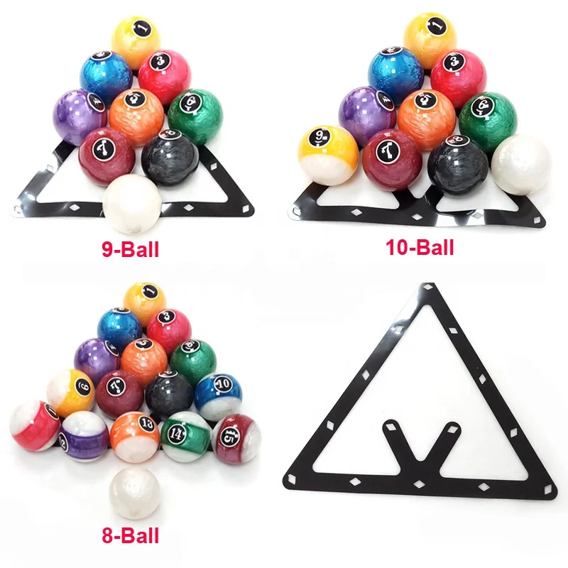 Волшебная подставка для мячей для бильярда, 2 1/4 дюймов, 8 мячей/9 мячей/10 мячей, белый/черный, 2 цвета, смешанные аксессуары для мячей для бассейна
