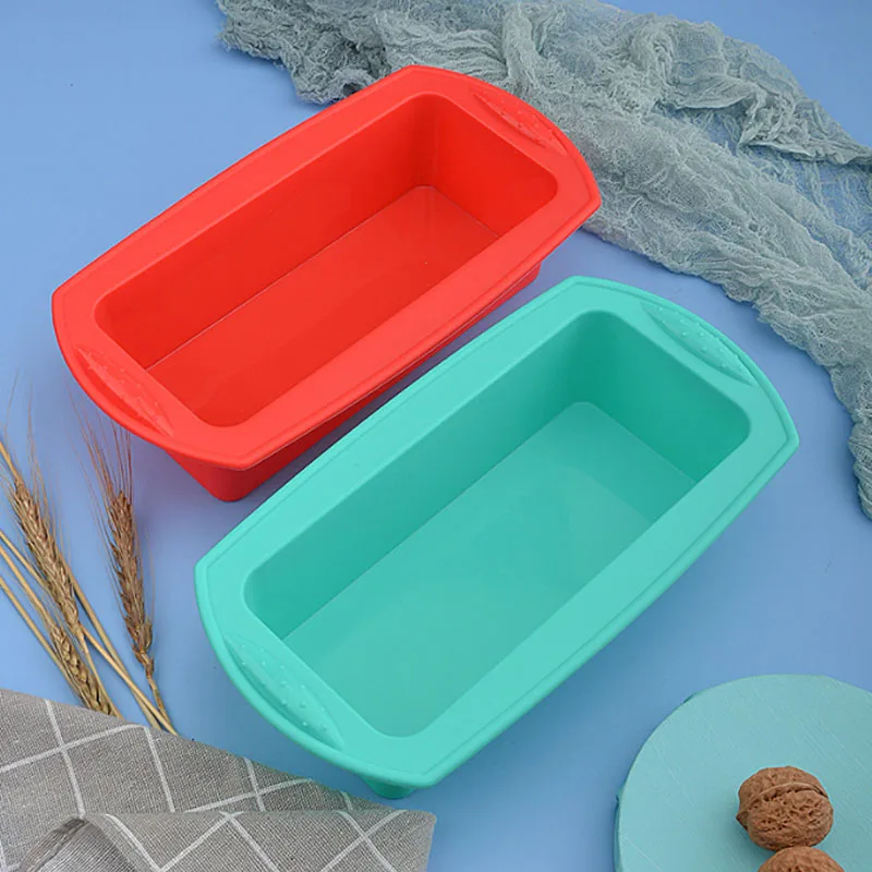 Hot Sale Kitchen Rectangle Baking Cake DIY Silicone Mold Easy Release Bread Silicone Mold