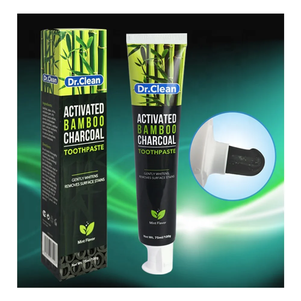 Remove Stains Regenerate Bamboo Herbal Whitening Activated Charcoal Private Label Natural Toothpaste For Home Hotel