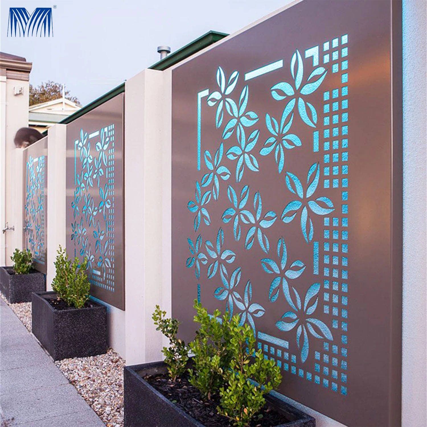 6x8 small gardens for houses 3d white material outdoor high quality aluminum post aluminium fence trellis amp gates fencing