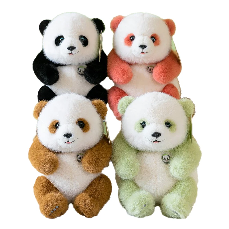 Hot Sale Colorful Funny Stuffed Animal Panda Children Plush Toy