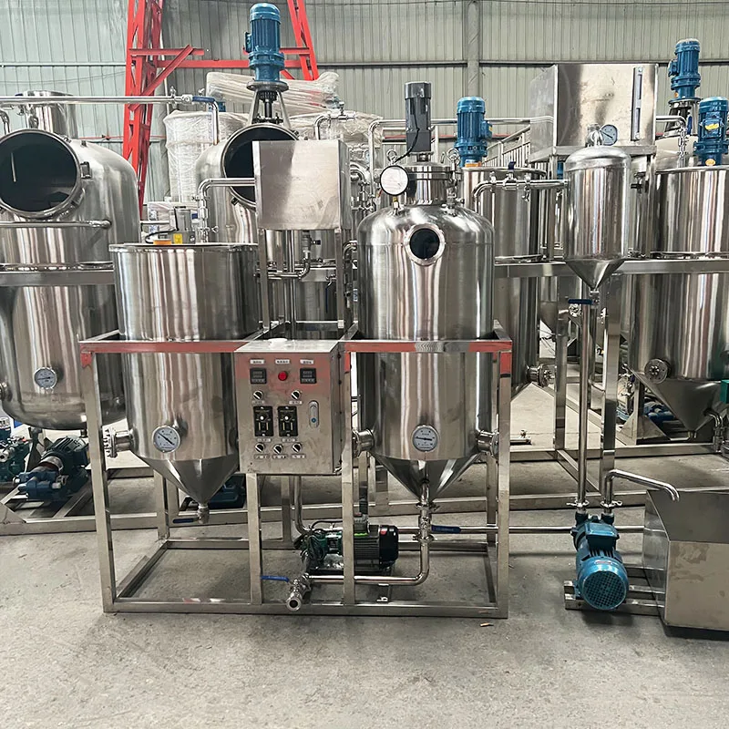 Complete soybean oil processing refinery machine sunflower oil refining machine production line