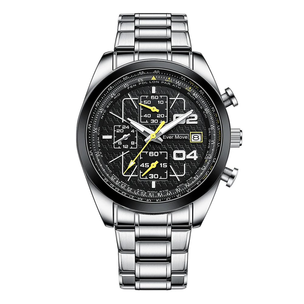 logo  stainless steel silver watches silver   man buy watch custom brand fashion movement quartz watch