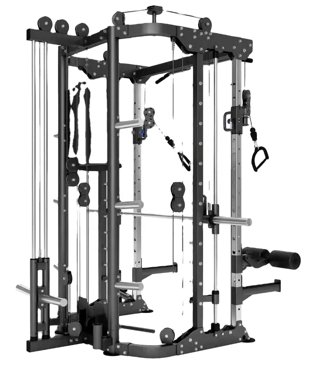 Factory Price Body Building Cable Crossover Multi Function  Power Cage Squat Rack Exercise Smith Machine Trainer for Gym