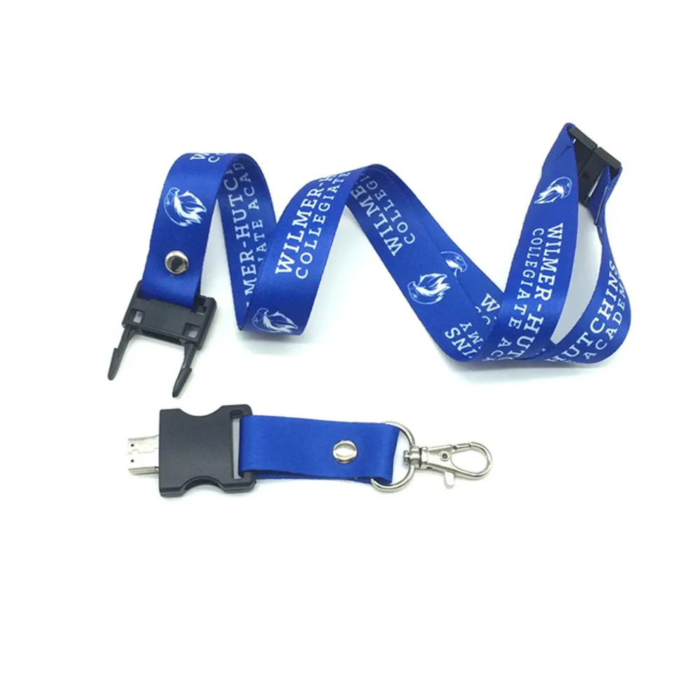8GB USB Flash Drive Personalised Logo Printed Polyester Lanyard Customized Neck Ribbon