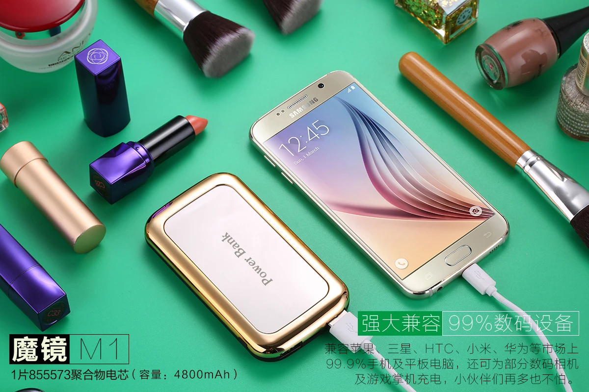 Wholesale Prico power bank without battery credit card power bank 10000mah portable charging night light power bank