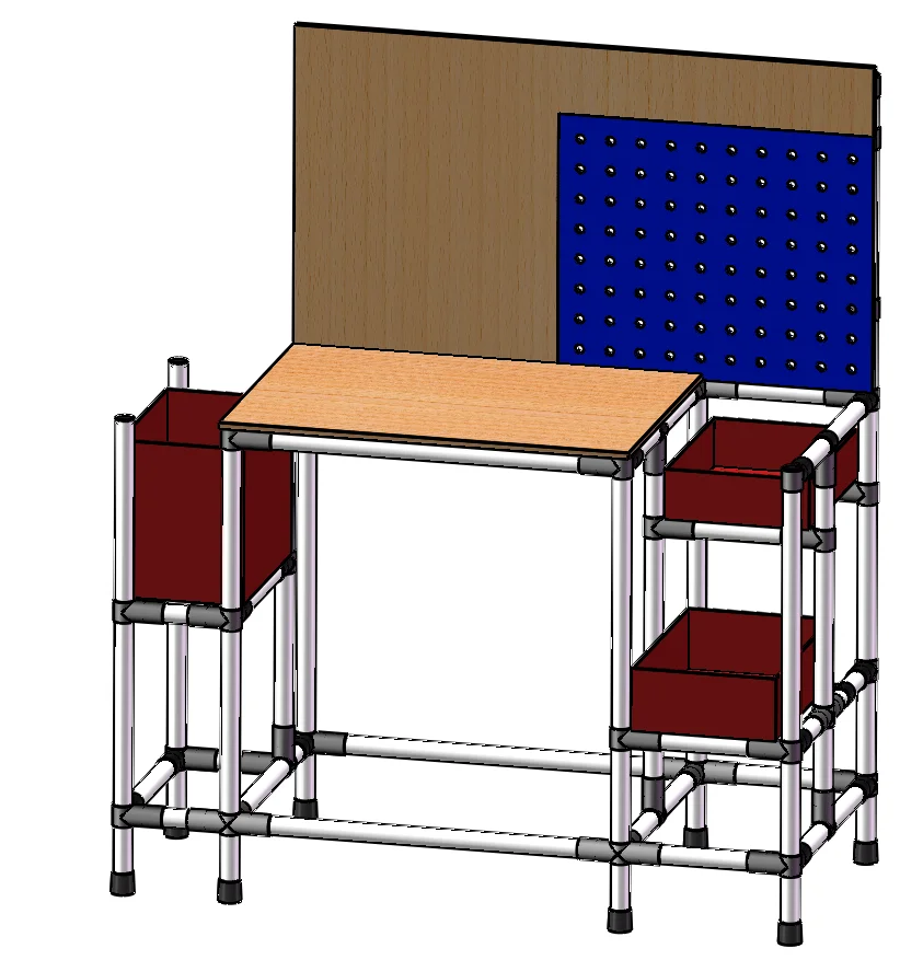 Hot Sale Pipe Connector ESD Plastic Joint PVC Pipe Fittings Strengthen The Fastening J-001 For Coated Pipe Tube Rack System