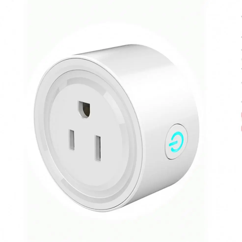 Work With Alexa and Google Home and TUYA APP Controls 10A US white Wifi Smart plug Wifi Socket Wifi plug