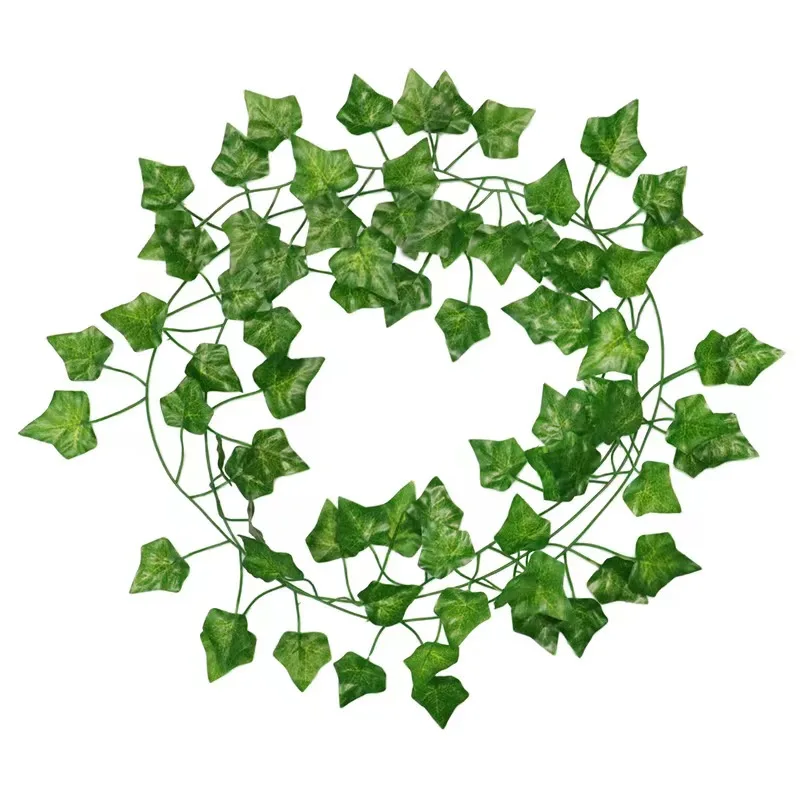 6ft 72 Leaves 210cm Artificial Green Ivy Mann for Garden Landscaping Wedding Decoration Outdoor Artificial Plants
