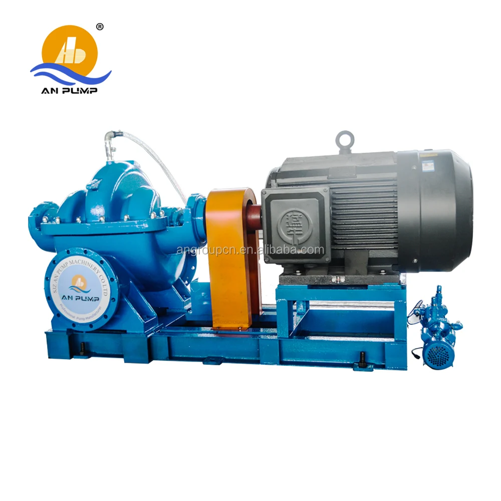 large capacity double suction water supply split case pump