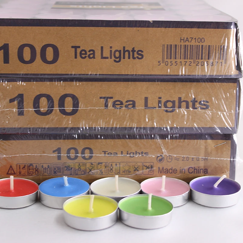 6g Hot-selling Custom Available Fashionable More Popular Small Paraffin Wax 2 Hours Tea Lights For Date Party Home Use