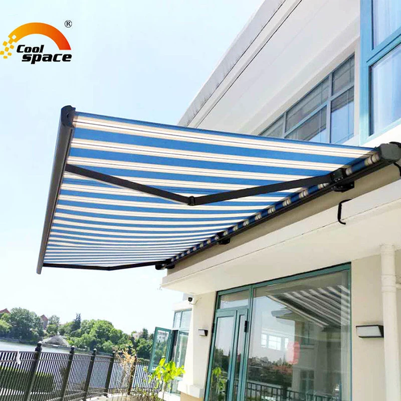 Free Standing Modern Large Outdoor Aluminum Polypropylene Awning Retractable Largere Awning