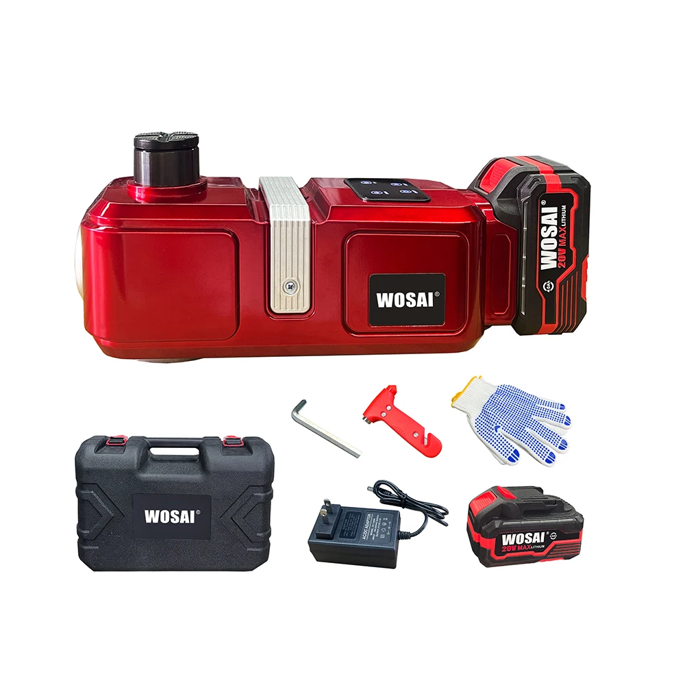 WOSAI Multifunctional Portable 5 Ton 20v Car Electric Cordless Hydraulic Floor Jack With Led Light