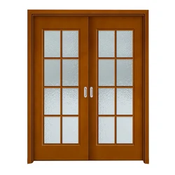 Main door bathroom kitchen wooden doors with insert glass sliding double wooden door
