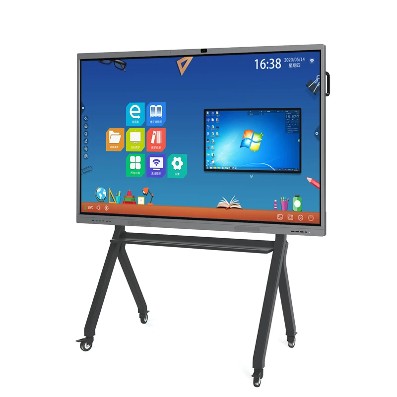 KINGONE Professional Electronic White Board Touch Screen Infrared 55 Inch Smart Board Interactive Education Whiteboard