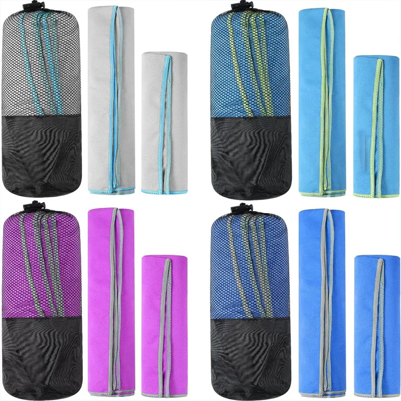 Quick Dry Microfiber Sports Towel For Outdoor Camping Running Hiking Travel Woven Sports Towels Breathable Gym Sport Towel