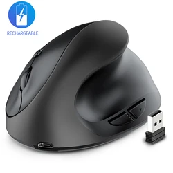Pink rechargeable compact size wireless ergonomic mouse for girl woman