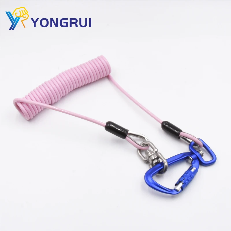 Customizable Underwater Tether Safety Retractable Tool Lanyard Surfing Rope