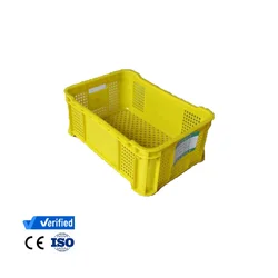 Heavy Duty Custom Foldable Stackable Agricultural Plastic Crate Folding Crate For Restaurants
