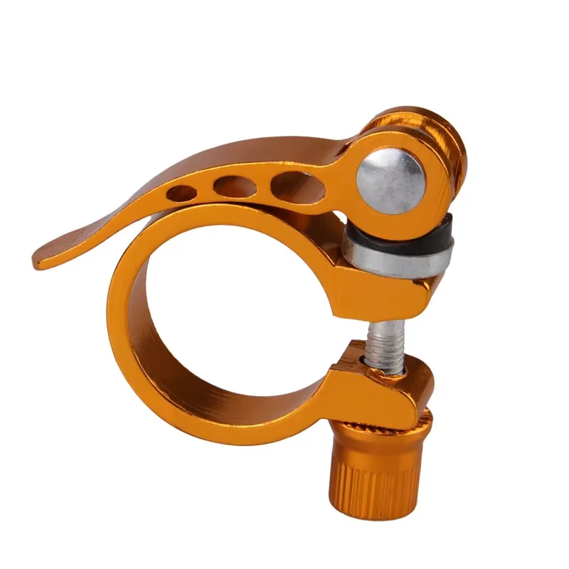 28.6mm Bike Seat Pipe Clamp Quick Removal Fixed Clip Dead Flying Bicycle Seat Bar Locking Road Vehicle Bicycle Parts
