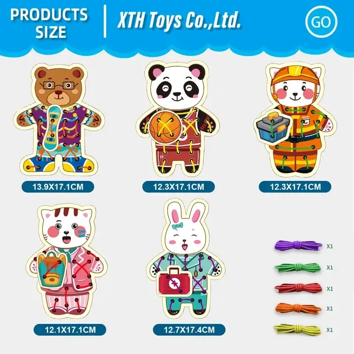 2024 Rope Toys Develops finger dexterity and manual dexterity and is a great buckle toy for children ages 3 and up!