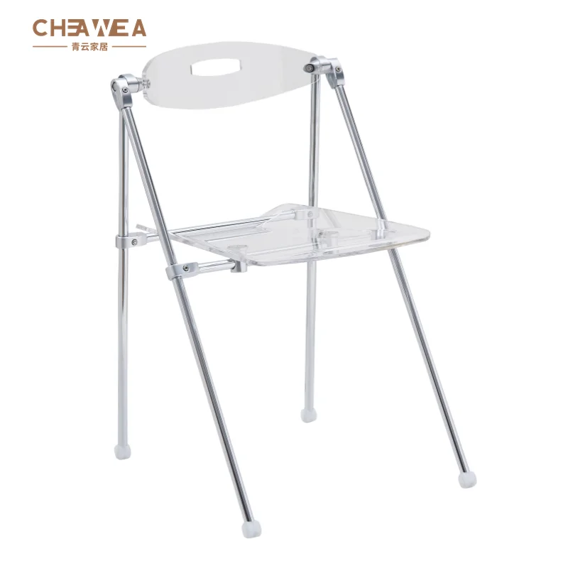 Garden Banquet Chair Transparent Folding Chair for Events Wedding Party Foldable Outdoor Furniture Garden Chair