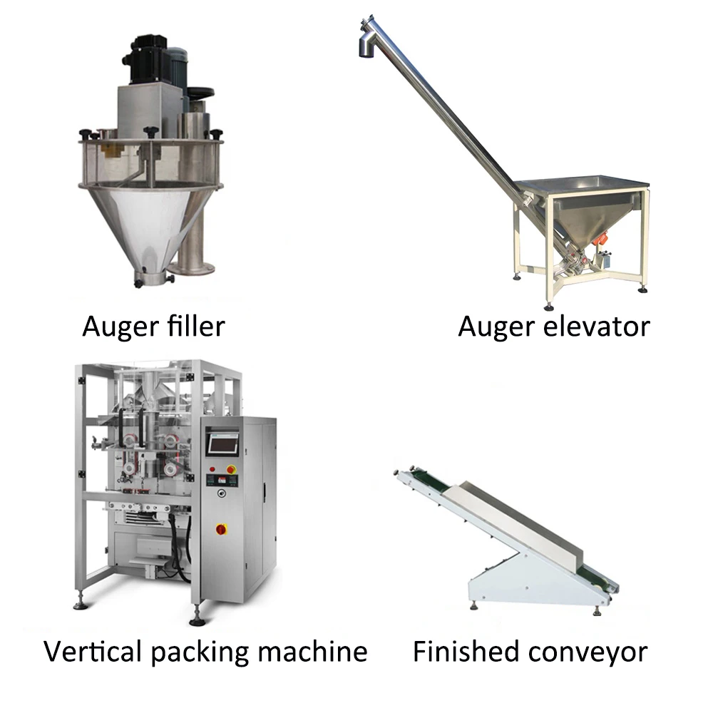 Automatic Vertical Spice/milk/flour/corn starch/wheat flour Powder Packaging Machine For powder pouch