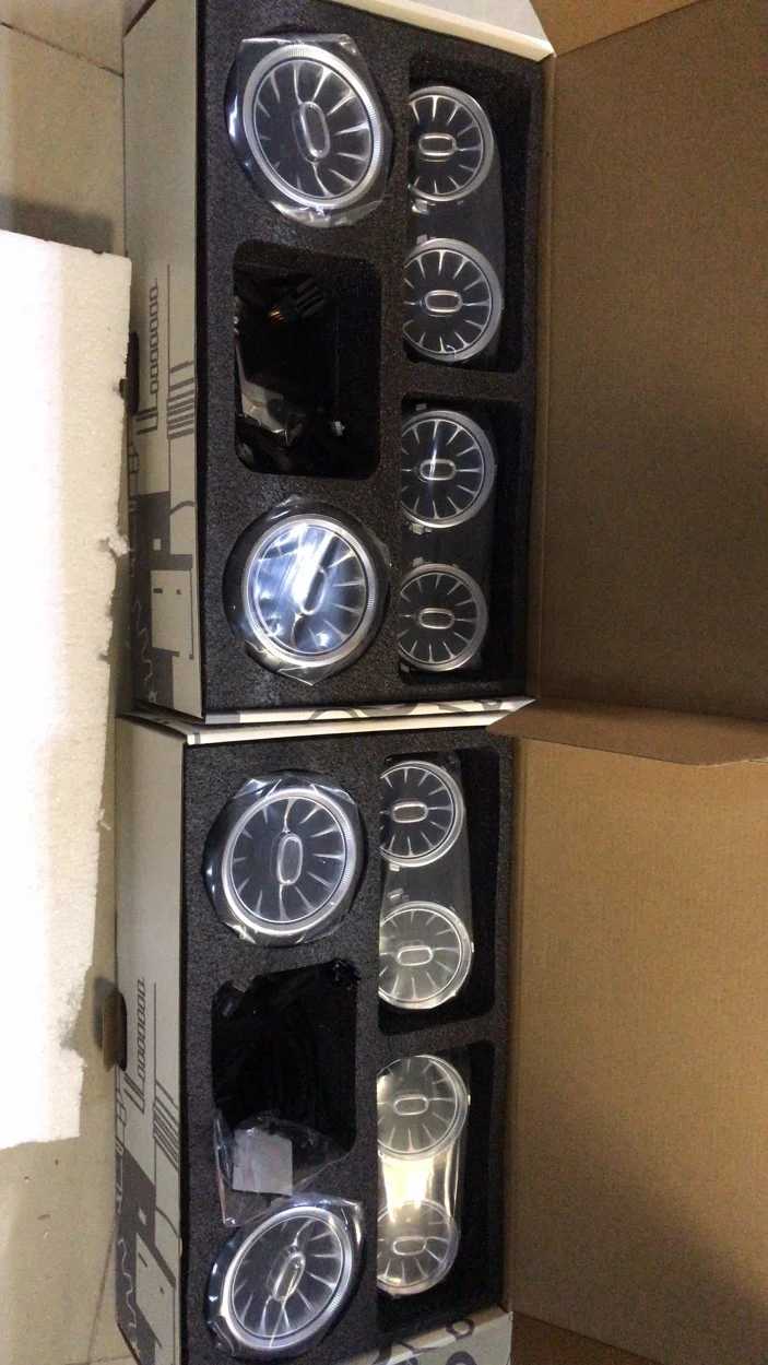 Auto Air Conditioning Turbine Air Vent Outlet With 64 Color Led Interior Ambient light For Mercedes-Benz E-class W213