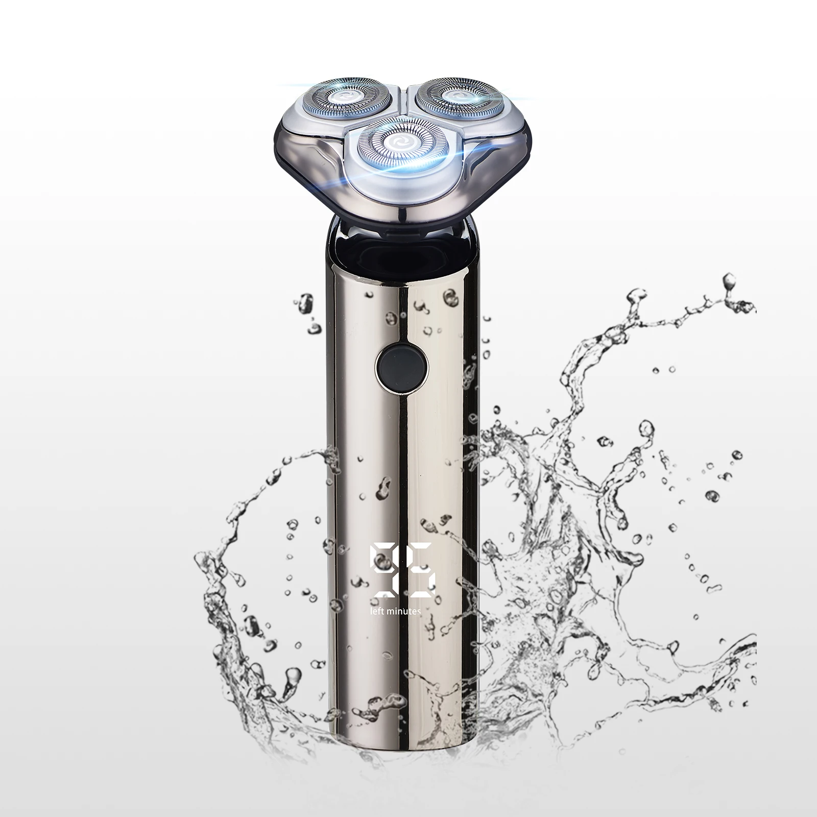 Hontec rechargeable men shaver with triples floating head IPX6 waterproof with USB quick charge