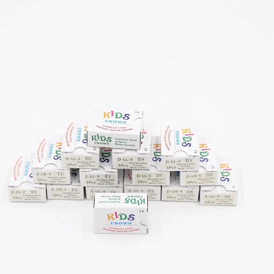 UM Dental Orthodontic stainless steel kid  Teeth crown  Primary Molar Crown 5pcs/box