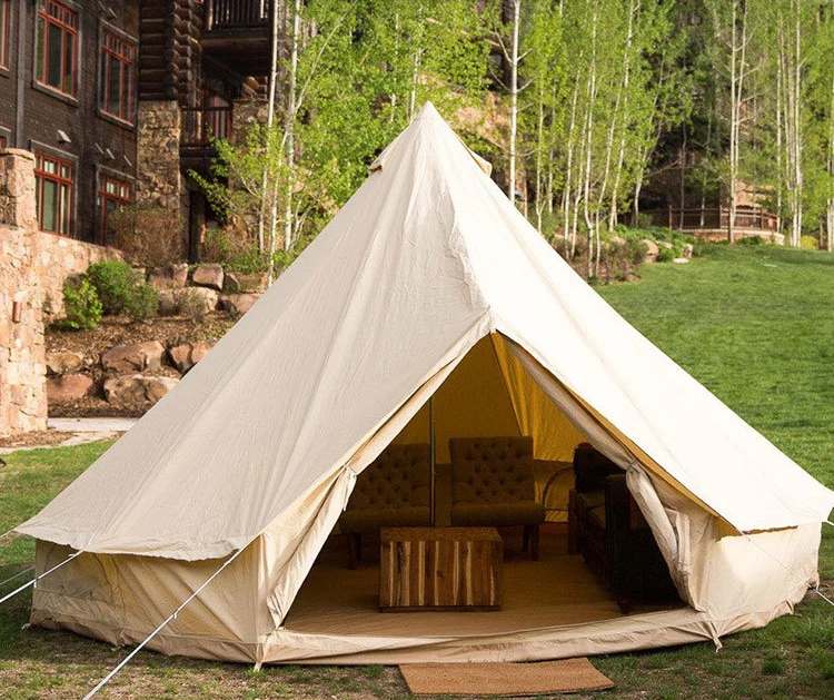 Cotton Tent Camp 1-2 Person Large Area Light Luxury Outdoor Camping Tourism Self-driving Yurt Large Waterproof Sun Shelter